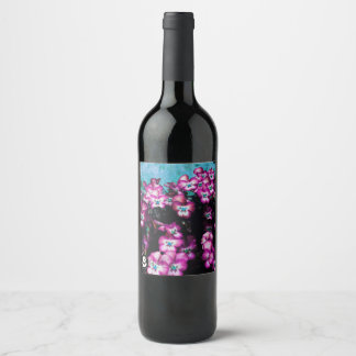 Rótulo Para Garrafa De Vinho ʟ ᴏ ᴡᴏ ᴡ | Pansy ~ Plum