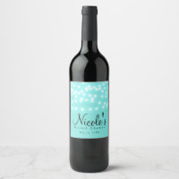 Luzes de Corda Azul Turquesa Aqua Elegantes Vinho