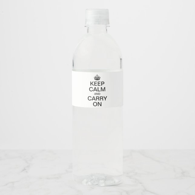 Rótulo Para Garrafa De Vinho Meme personalizado da Internet MANTÉM CALM e CARRE (Frente)