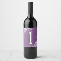 Número da Tabela de Rótulo de Vinho | Vinha (Púrpu