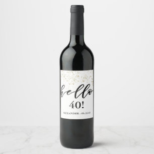 Rótulo Para Garrafa De Vinho Olá! da "cerveja feita sob encomenda do vinho do