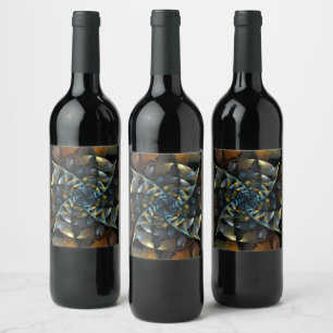 Rótulo Para Garrafa De Vinho Pinalgo Abstrato Art
