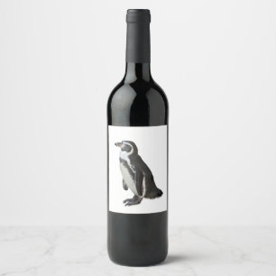 Rótulo Para Garrafa De Vinho Pinguim