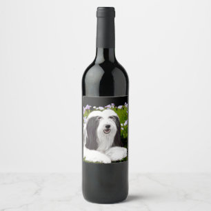 Rótulo Para Garrafa De Vinho Pintura Collie com Manteiga - Arte Cachorra Origin