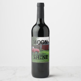 Rótulo Para Garrafa De Vinho Rótulo de Garrafa de Bebida "Moon Shine"