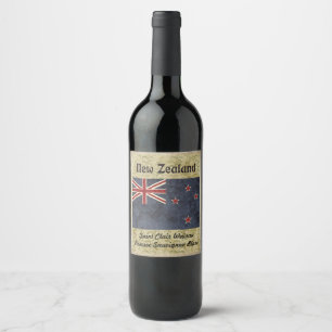 Rótulo Para Garrafa De Vinho Rótulo do Vinho Nova Zelândia