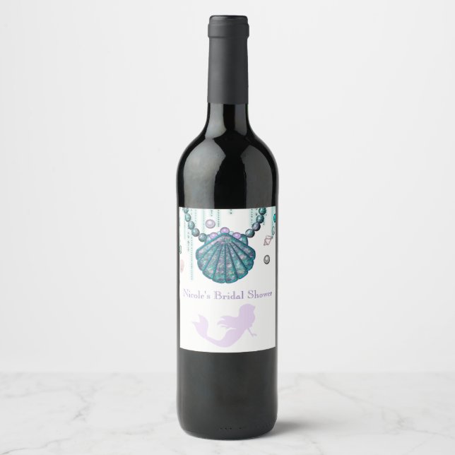 Rótulo Para Garrafa De Vinho Rótulo Personalizado de Vinho para Festa da Brilho (Frente)