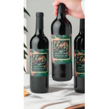 Saúde Para O Quadro Dourado Tropical De Casamento