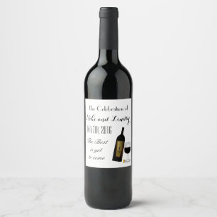 Rótulo Para Garrafa De Vinho Vidro de vinho
