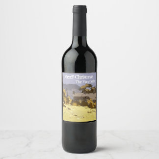Rótulo Para Garrafa De Vinho Vinho Personalizado Van Gogh