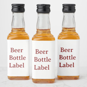rótulo personalizado de garrafa de cerveja