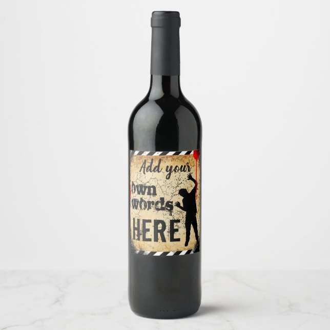 rótulo personalizado de garrafa de vinho casamento (Frente)