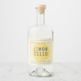 Rótulo Personalizado de Limoncello Caseiro