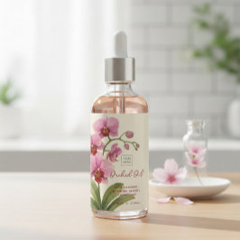 Rótulo Personalizado de Óleo de Orquídea Caseiro