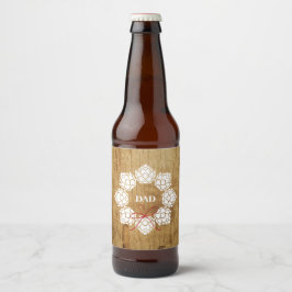 Rótulo Russo de Frasco de Cerveja de Natal