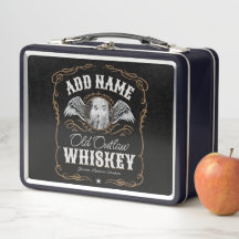 Rótulo Whiskey Antigo ADICIONAR Nome da Família FO