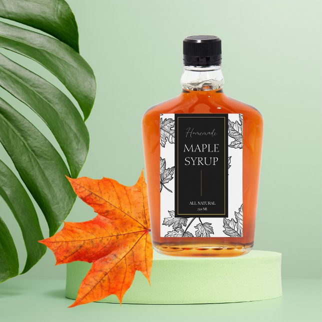 Rótulo Xarope de Mapeamento Homemade do Sketch Ele (Criador carregado)