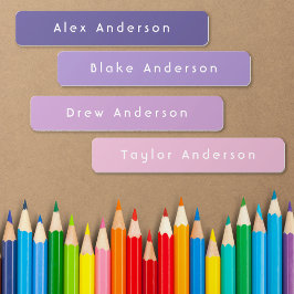 Rótulos adesivos Colhidos à prova d'água, de cor p