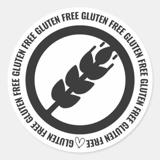 Rótulos de Adesivos Sem Glúten (Frente)