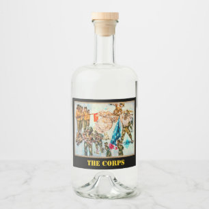 Rótulos de Bebidas Alcoólicas Vintage Leatherneck