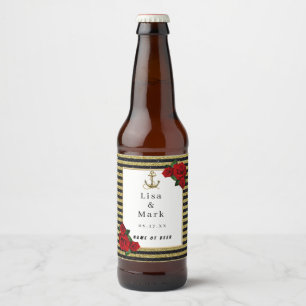 Rótulos de cervejas de Dourada faixa de âncora n