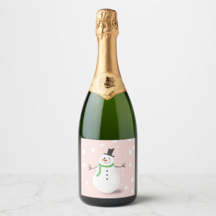 Rótulos de champanhe Smowman 🍾🥂