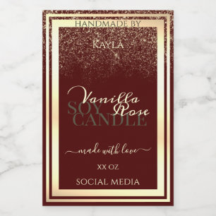 Rótulos de embalagem de produtos Dourados e bisnag