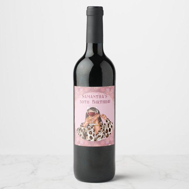 Rótulos de foto personalizados para vinho de anive (Frente)
