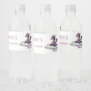 Rótulos de Garrafa de Água de Bebê Dragão Roxo - C