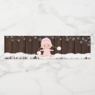 Rótulos de Garrafa de Água para Chá de Bebê Menina