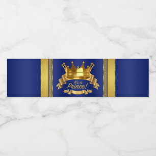 Rótulos de Garrafa de Água para Chá de Bebê Prínci