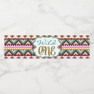 Rótulos de Garrafa de Água Wild One