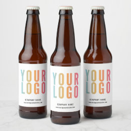 Rótulos de Garrafa de Cerveja com Logotipo Comerci