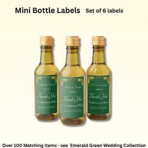 Rótulos de Garrafa de Vinho Espumante, Verde Esmer