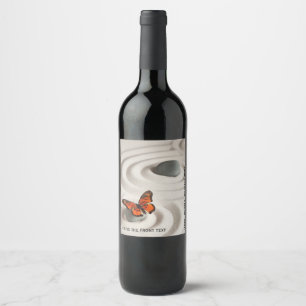 Rótulos de Garrafa de Vinho Jardim Zen Conjunto de