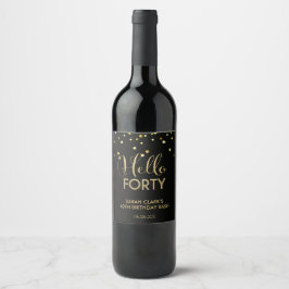 Rótulos de Garrafa de Vinho (ou Espumante) Olá Qua