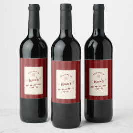 Rótulos de Garrafa de Vinho Personalizados para De