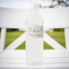 Rótulos de Garrafas de Água de Cascata bordados