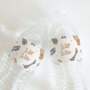 Rótulos de Garrafas de Água do Oeste