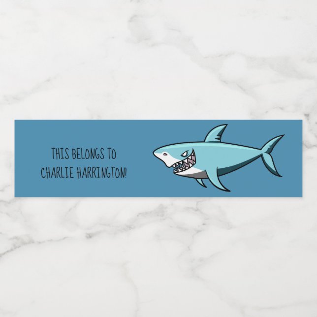 Rótulos de garrafas de texto personalizado do Shar (Rótulo Único)