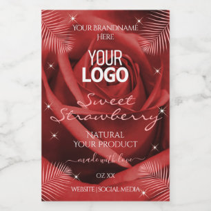 Rótulos de Produto Elegantes Logotipo de Folhas de