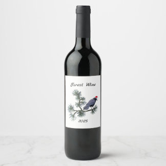 Rótulos de Vinho da Floresta Santa Crow