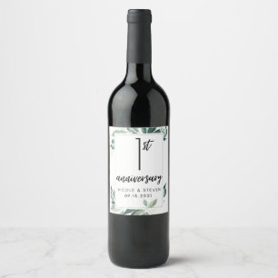 Rótulos de vinho de aniversário
