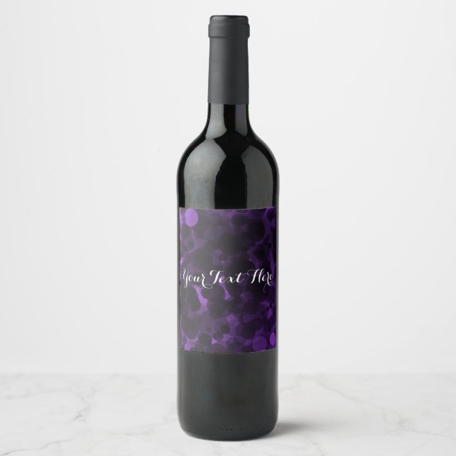 Rótulos de vinho de festa modernos e elegantes com (Frente)