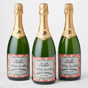 Rótulos de Vinho Espumante Derby Boxed Stripes & R