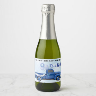 Rótulos de Vinho Espumante Mini Caminhão Azul