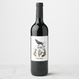 Rótulos de Vinho Esquilos e Corvo