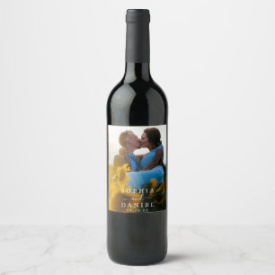 Rótulos de Vinho para Casamento com Foto