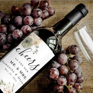 Rótulos de Vinho para Casamento de Outono   Abóbor