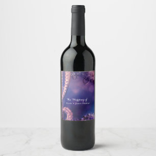 Rótulos de Vinho para Festa Glamour Chic Brilho Ro